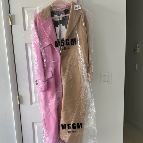 MSGM exquisite Pink and Tan Coat - Picture 15 of 16